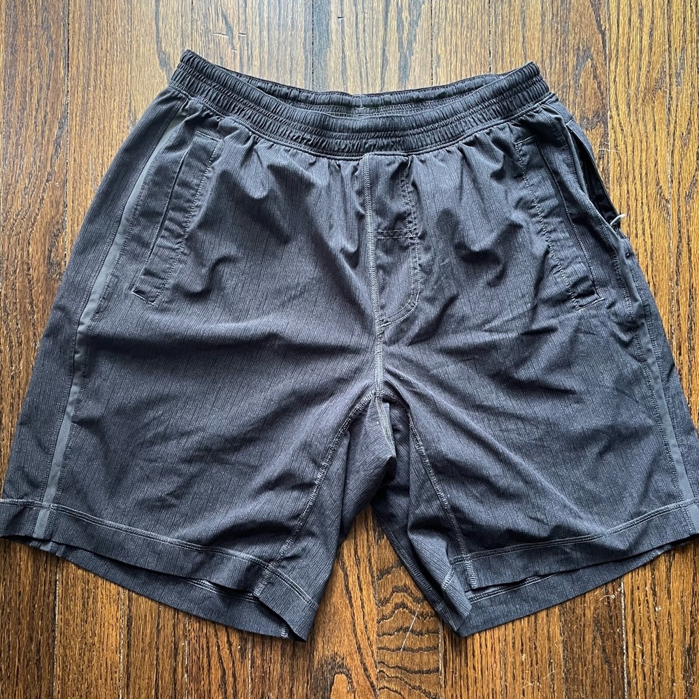 lululemon athletica Pace Breaker Charcoal Athletic Shorts